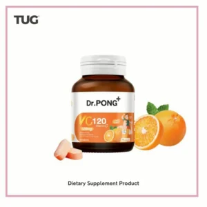 Dr.PONG VC120 Vitamin C 120 mg candy วิตามินซี ไม่มีน้ำตาล แบบเคี้ยว